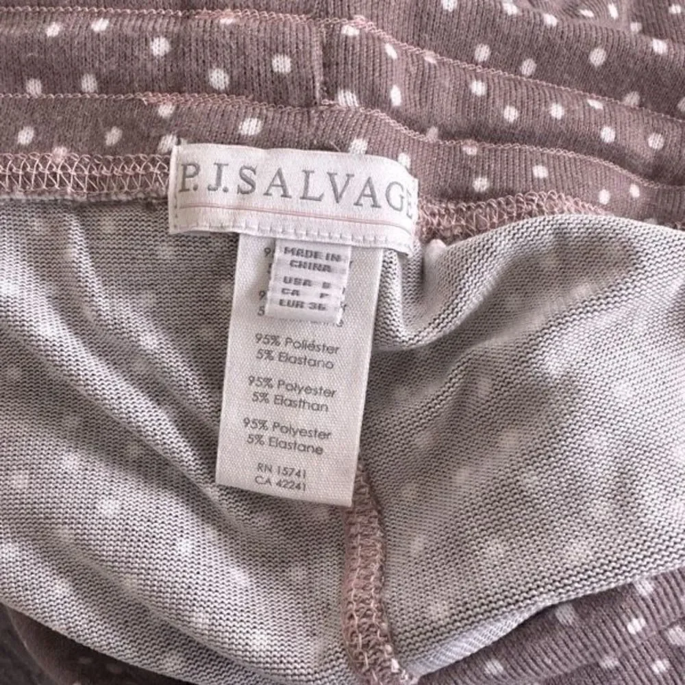 PJ Salvage Women's Dotted Soft Pajama Jogger Pants Grey S‎